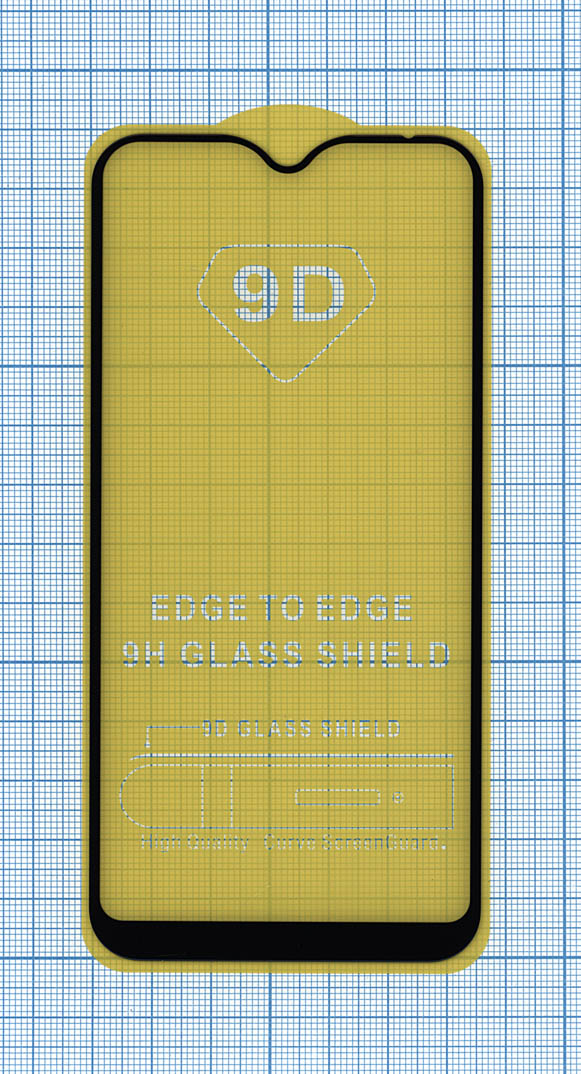 Защитное стекло "Полное покрытие" для Samsung Galaxy M01 черное