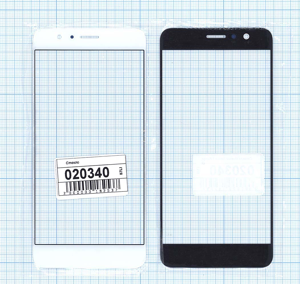 Стекло для Huawei Honor 8 белое