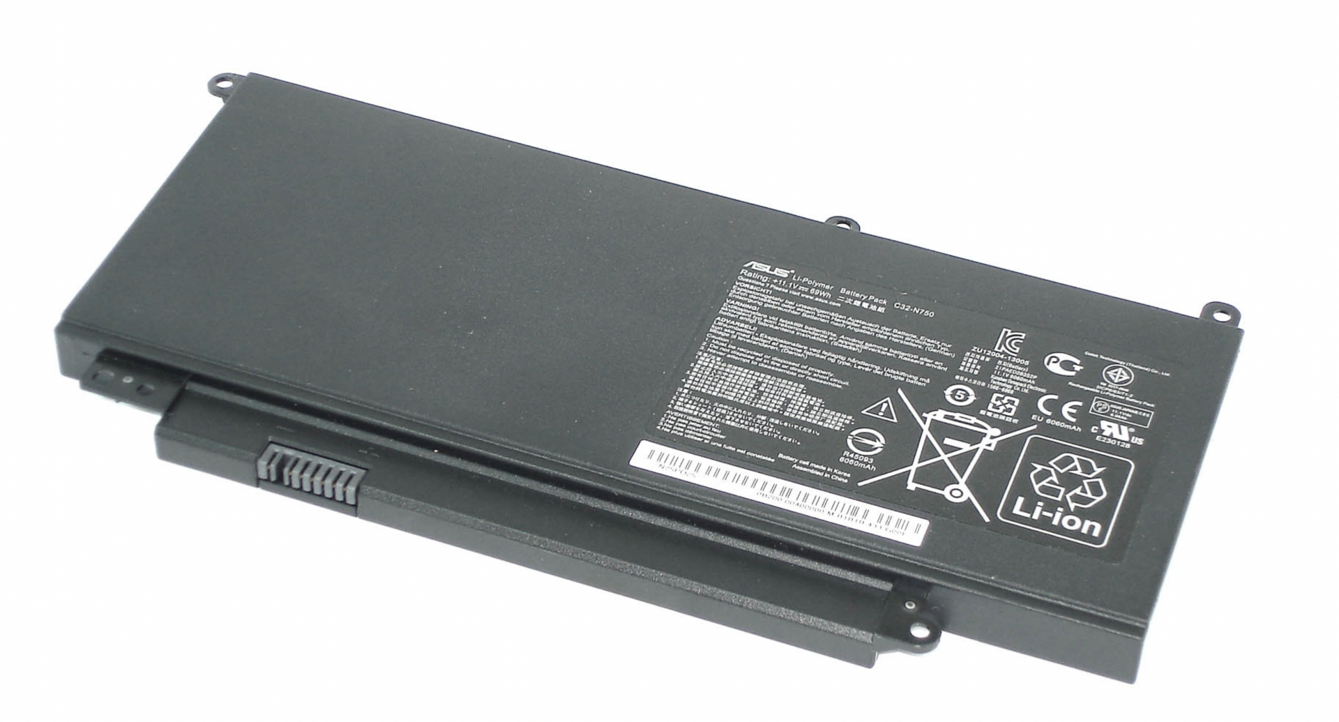 Аккумулятор ASUS N750JK 11.1V, 69Wh, Original