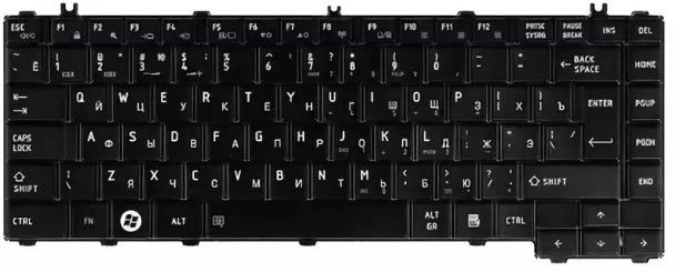 Клавиатура Toshiba Satellite C640D черная, OEM