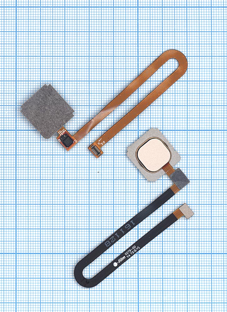 Шлейф со сканером отпечатка пальца для Xiaomi Mi 5S Plus золотой