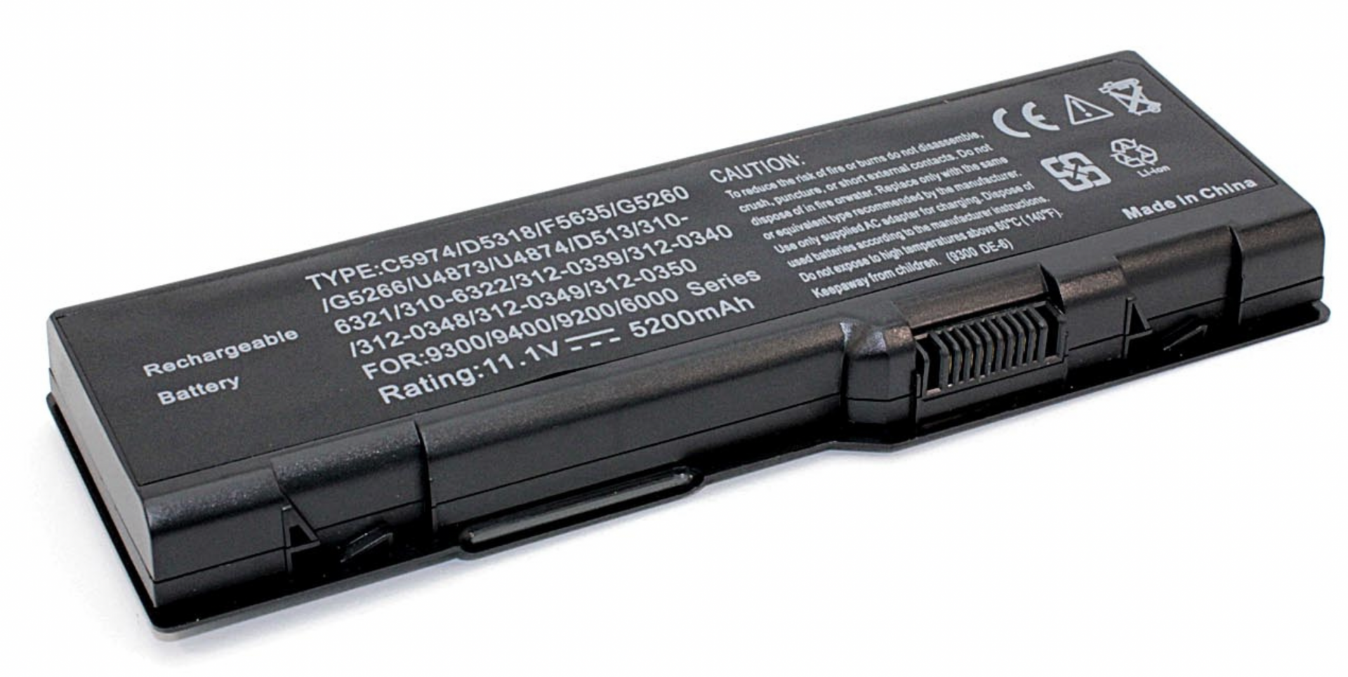 Аккумулятор DELL Inspiron 9300 11.1V, 5200mAh, OEM