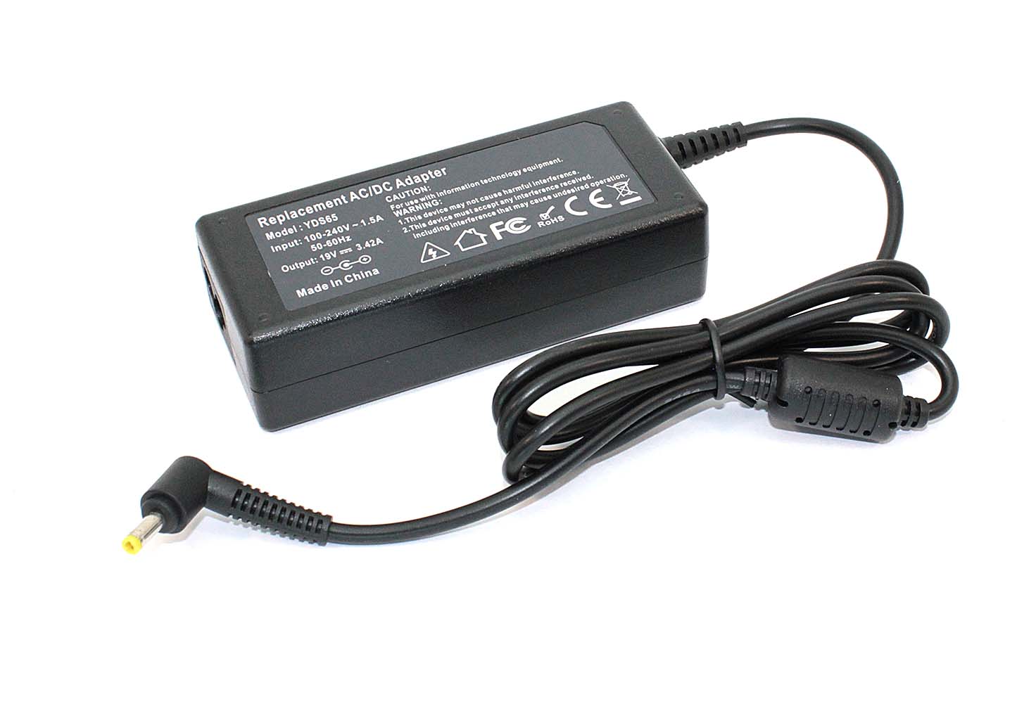 Блок питания (сетевой адаптер) для ноутбуков Acer 19V 3.42A 4.0x1.7mm OEM