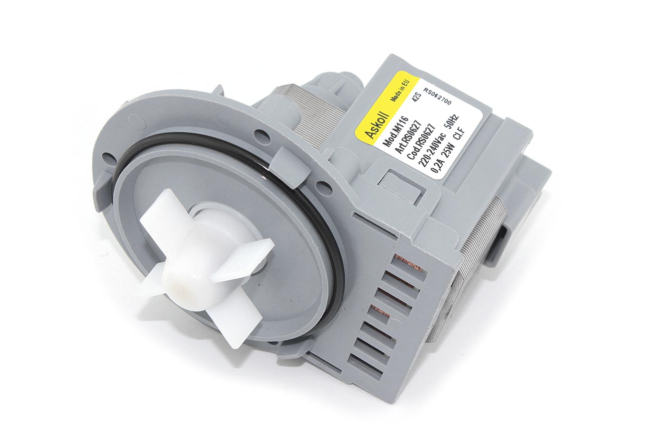 Насос сливной (помпа) Askoll 25 Вт M116/M224/M231 для стиральной машины Indesit, Ariston, Stinol