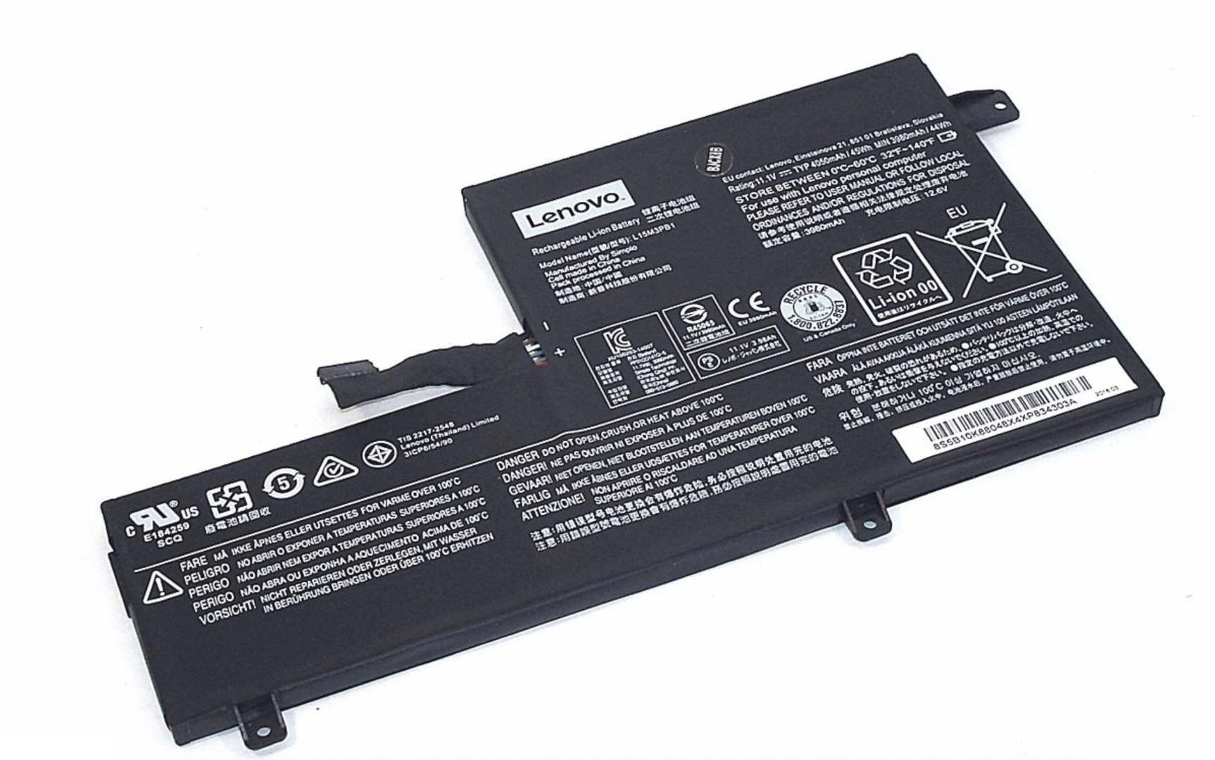 Аккумулятор Lenovo Chromebook N22 11.1V, 45Wh, Original