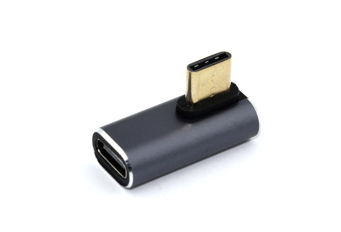 Переходник USB 4 Type C мама-папа угловой тип 1