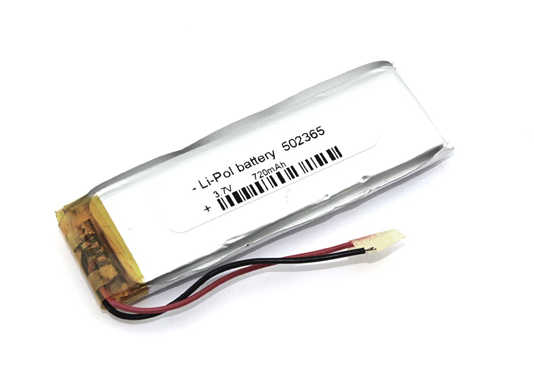 Аккумулятор Li-Pol (батарея) 5*23*65мм 2pin 3.7V/720mAh