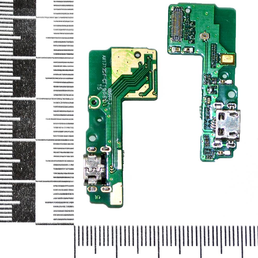Шлейф (плата) Xiaomi Redmi 5 + системный разъем + микрофон