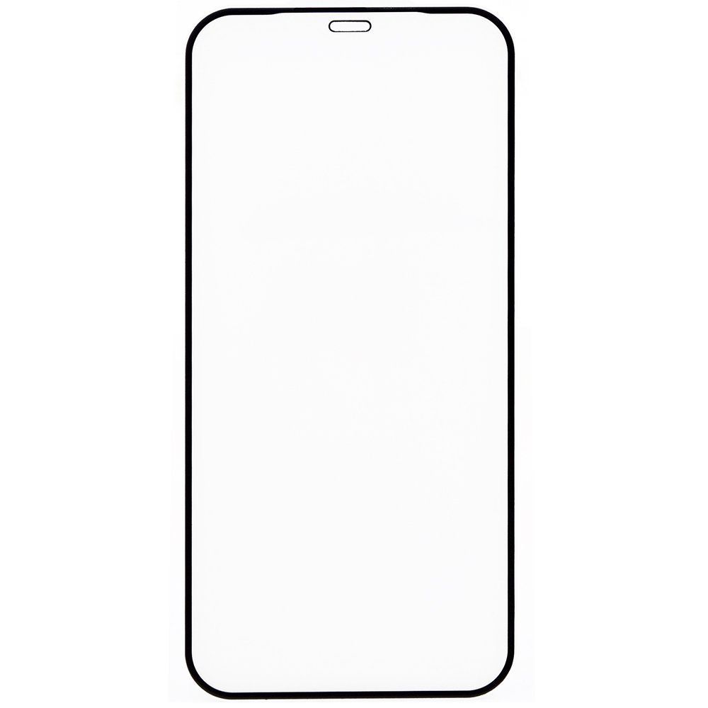 Защитное стекло iPhone 12/12 Pro YOLKKI Standart 2,5D Full Glue с рамкой черное /в упаковке/