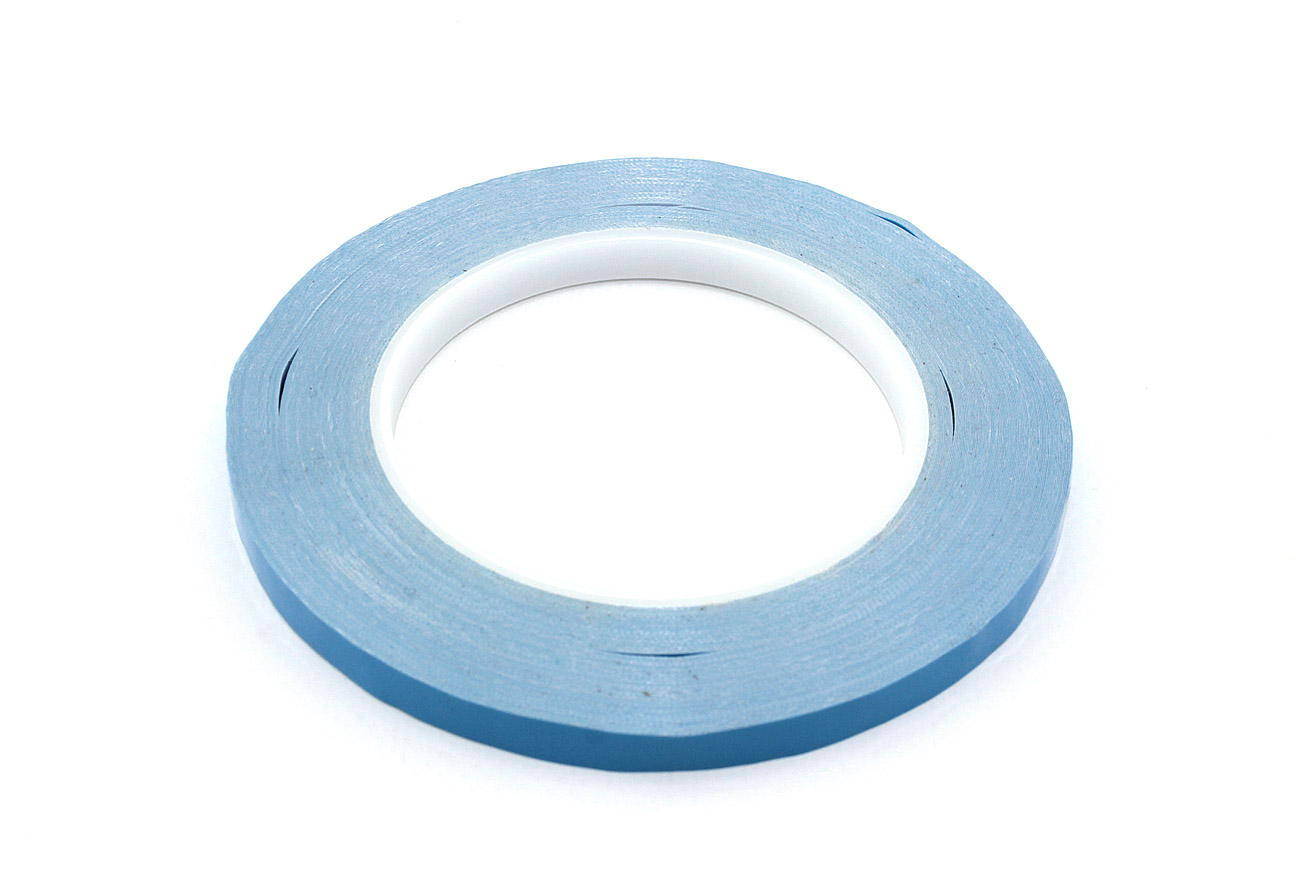 Синий двусторонний термоскотч 8 мм, 50 м