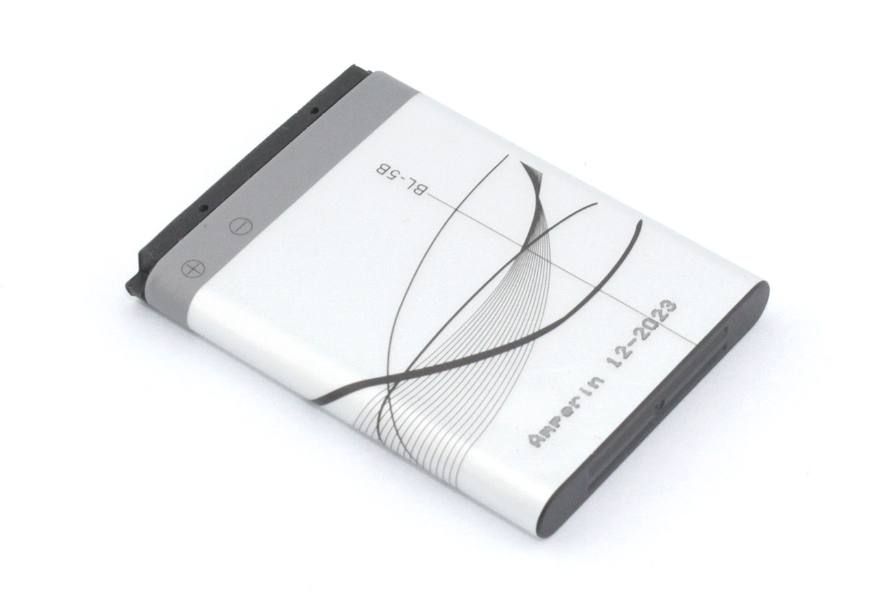 Аккумулятор (батарея) Amperin BL-5B для Nokia 6060/3220/3230/5070/5140/5200/5300/5320/5500