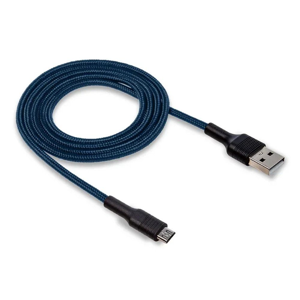 Кабель USB - micro USB WALKER C575 синий (1м)