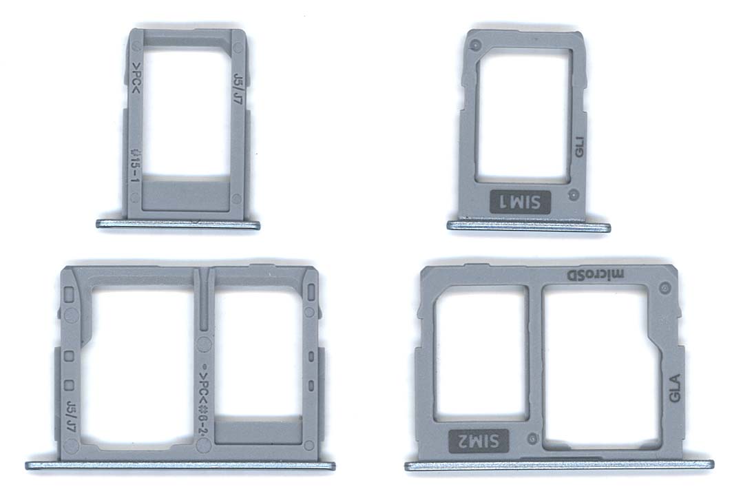 Лоток для SIM-карты Samsung Galaxy J7/J5 (J730F/J530F) синий