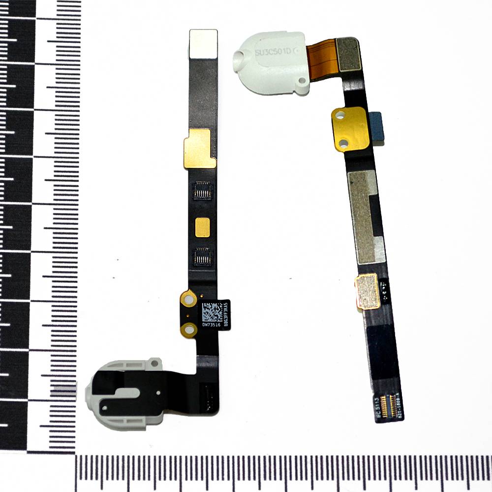 Шлейф iPad mini + разъем гарнитуры белый