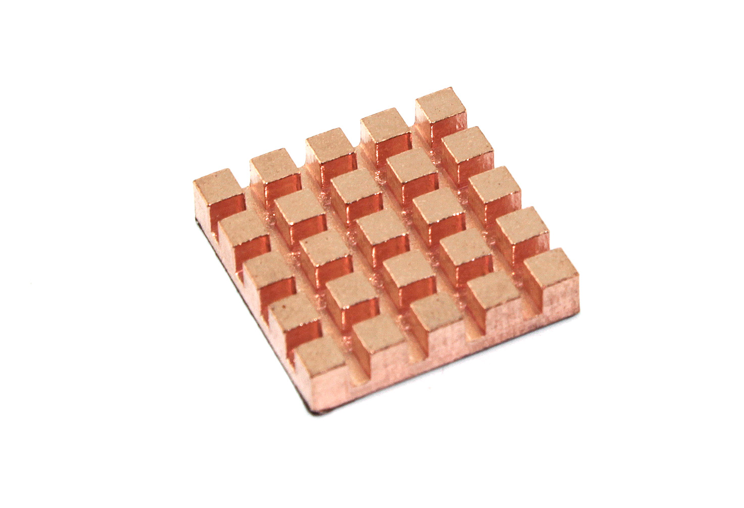 Медный радиатор 20х20х4мм с термоскотчем 3M 9448A