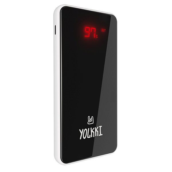 Power Bank 10000mA YOLKKI Radiant (2 USB выхода 2,1A/2,1A/) белый