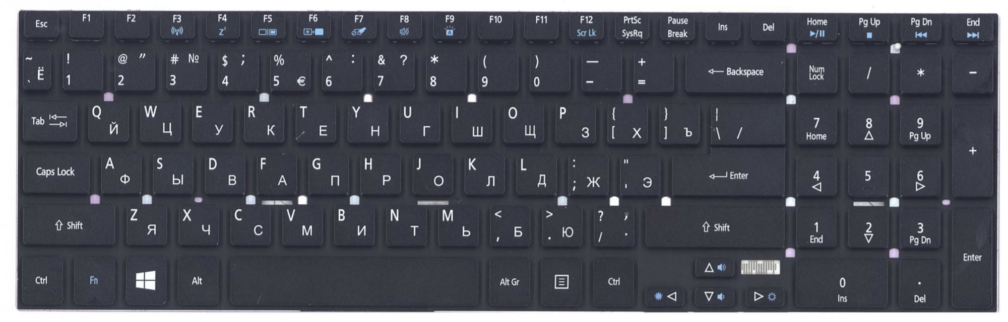 Клавиатура Gateway NV51 OEM