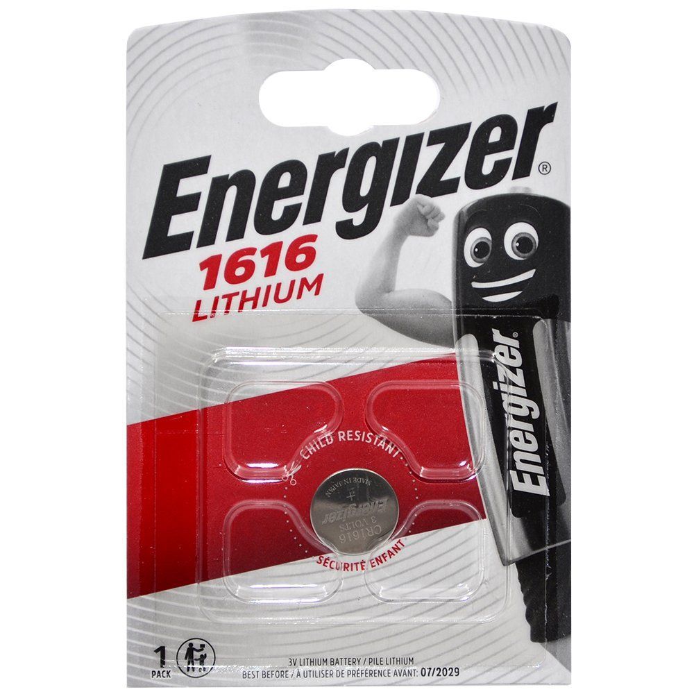 Элемент питания литиевый Energizer CR1616 (блистер/1шт)
