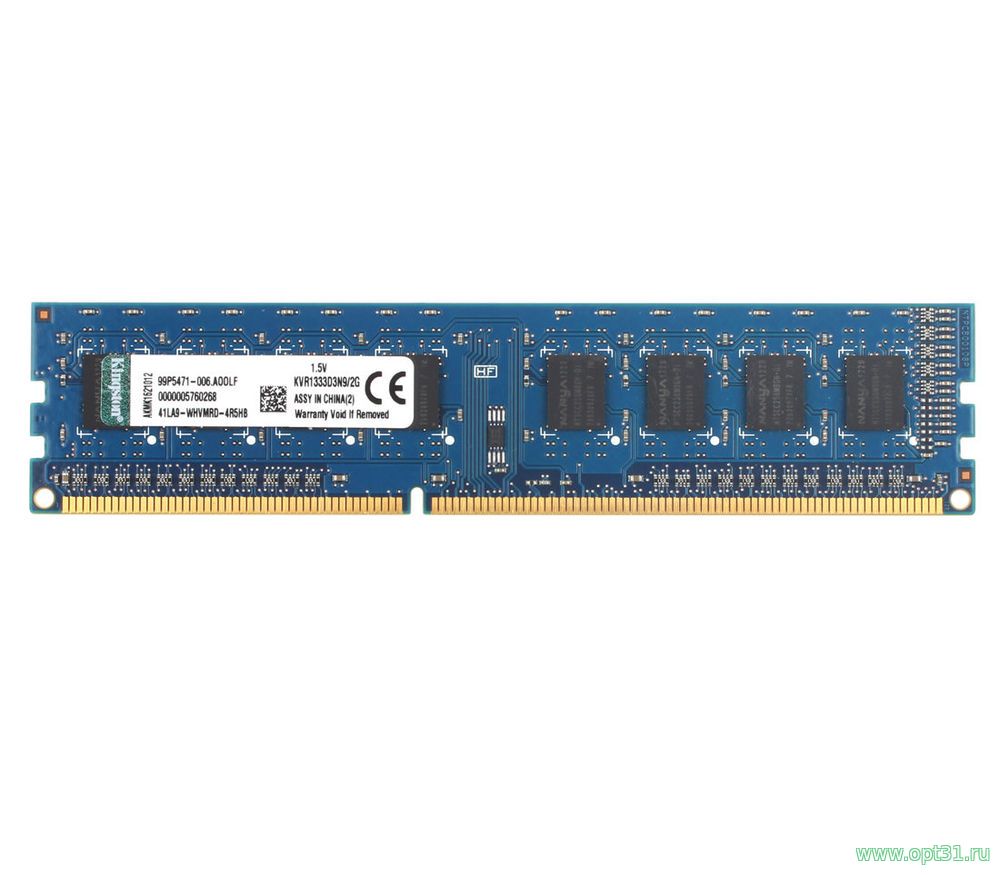 ОПЕРАТИВНАЯ ПАМЯТЬ DIMM DDR3 2GB PC3-10600U 1333Мгц
