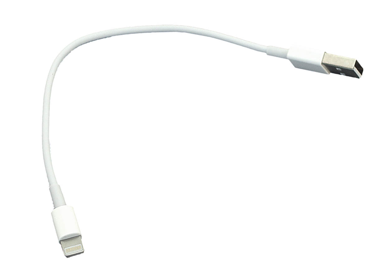 Кабель для зарядки  Apple Lightning 8Pin (Короткий), 25cm. Белый