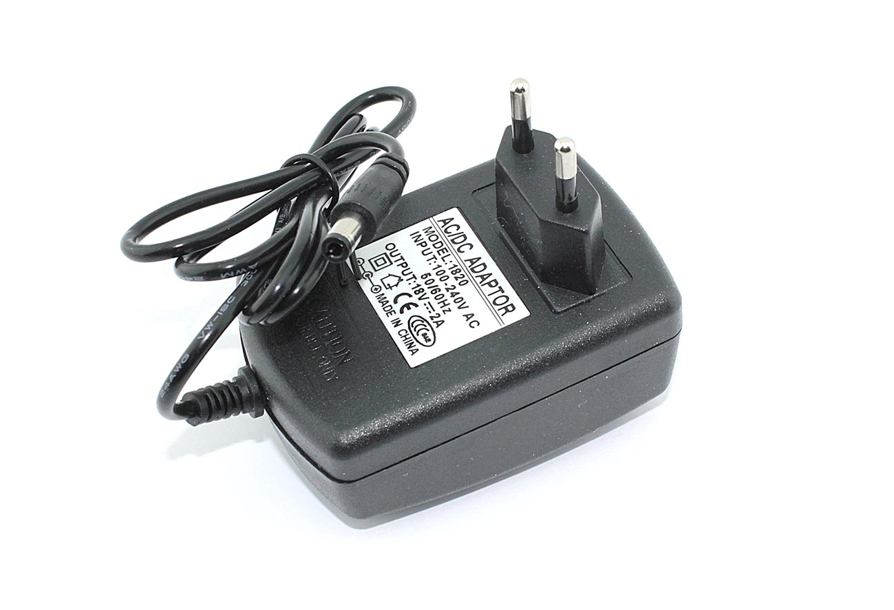 Блок питания (сетевой адаптер) 18V 2A 5.5x2.5