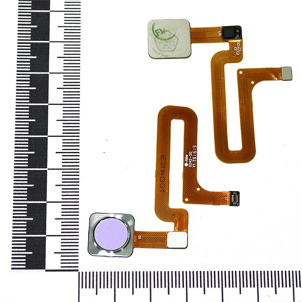 Шлейф Xiaomi Mi4s + сканер отпечатка пальца розовый