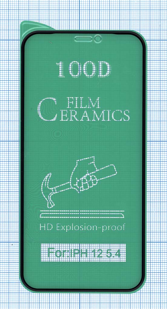 Керамическая пленка (стекло) для Iphone 13 mini черная