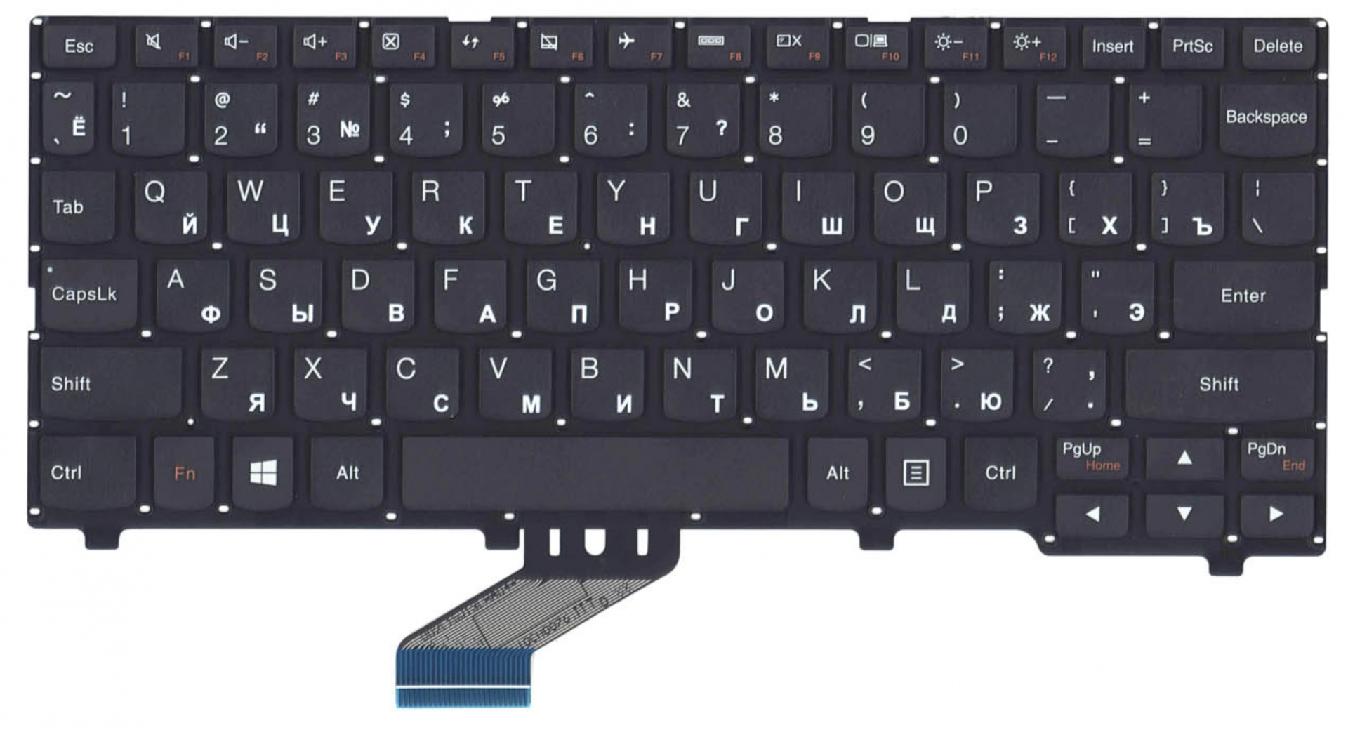 Клавиатура Lenovo IdeaPad 110S-11AST без рамки, OEM