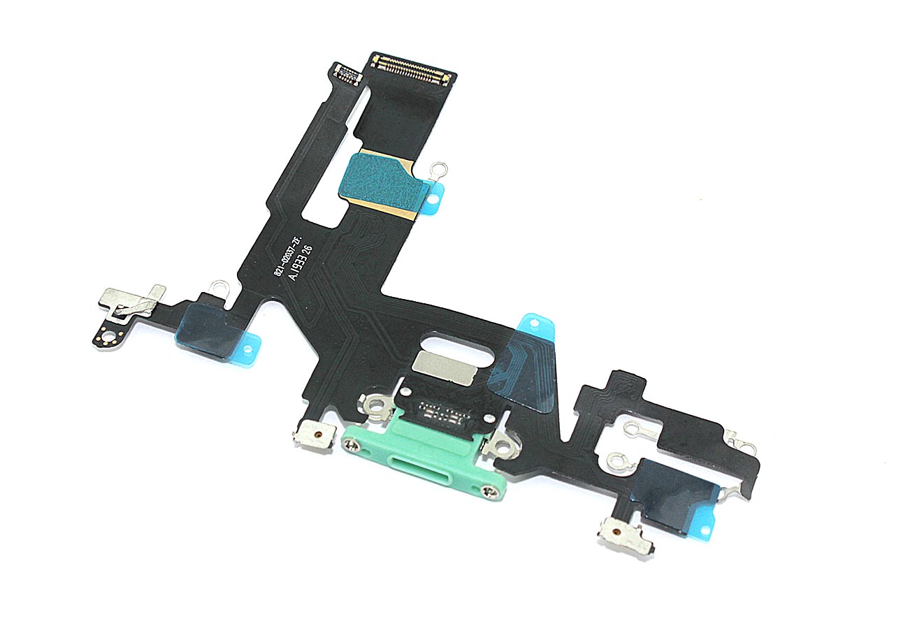 Шлейф разъема питания для iPhone 11 зеленый