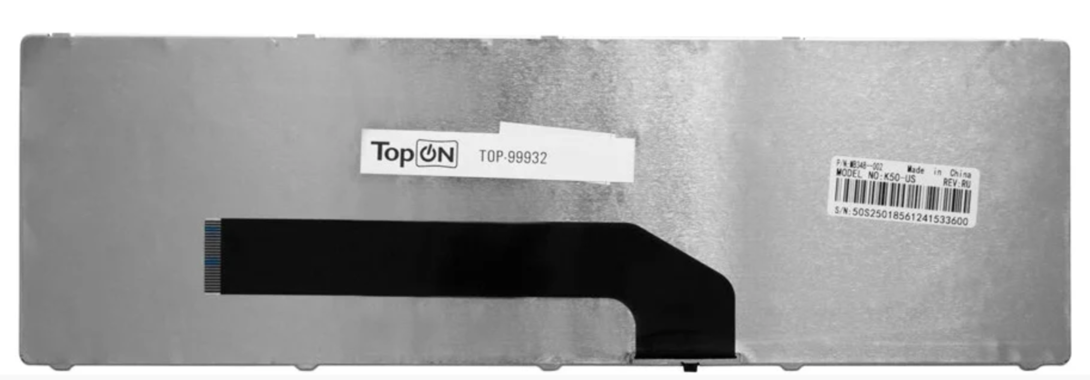 Клавиатура ASUS K72JR чёрная, матовая, OEM