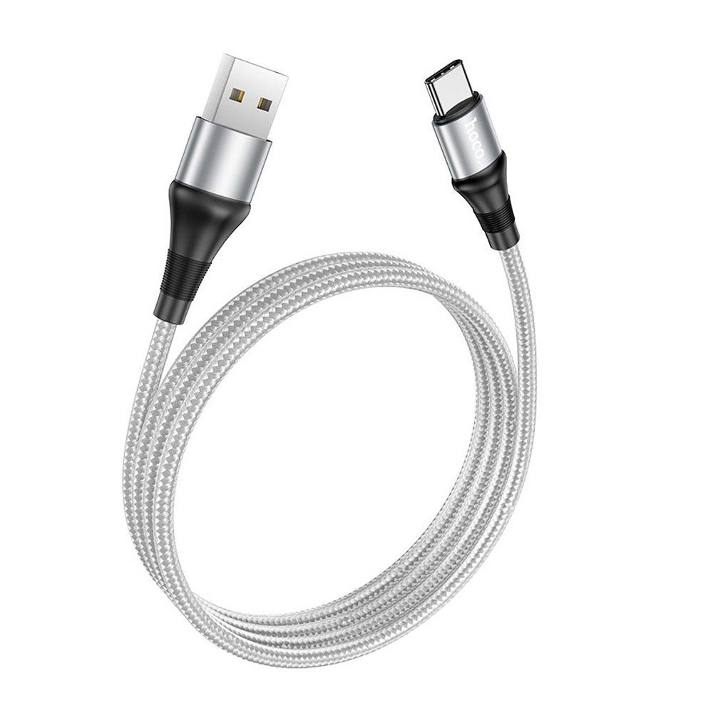 Кабель USB - TYPE-C HOCO X50 серый (1м)