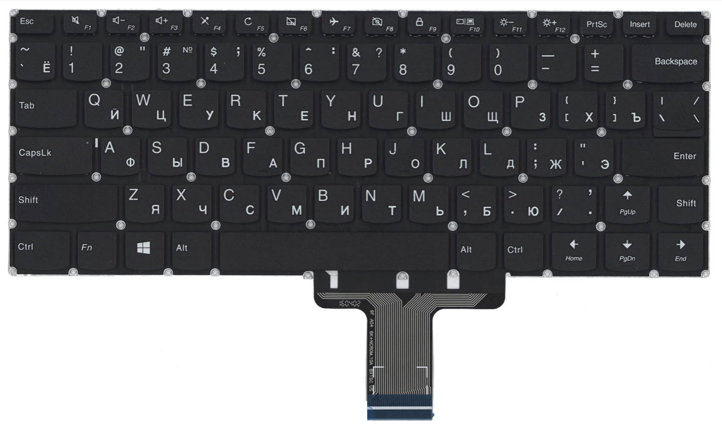 Клавиатура Lenovo Ideapad 510S-14ISK без рамки, OEM