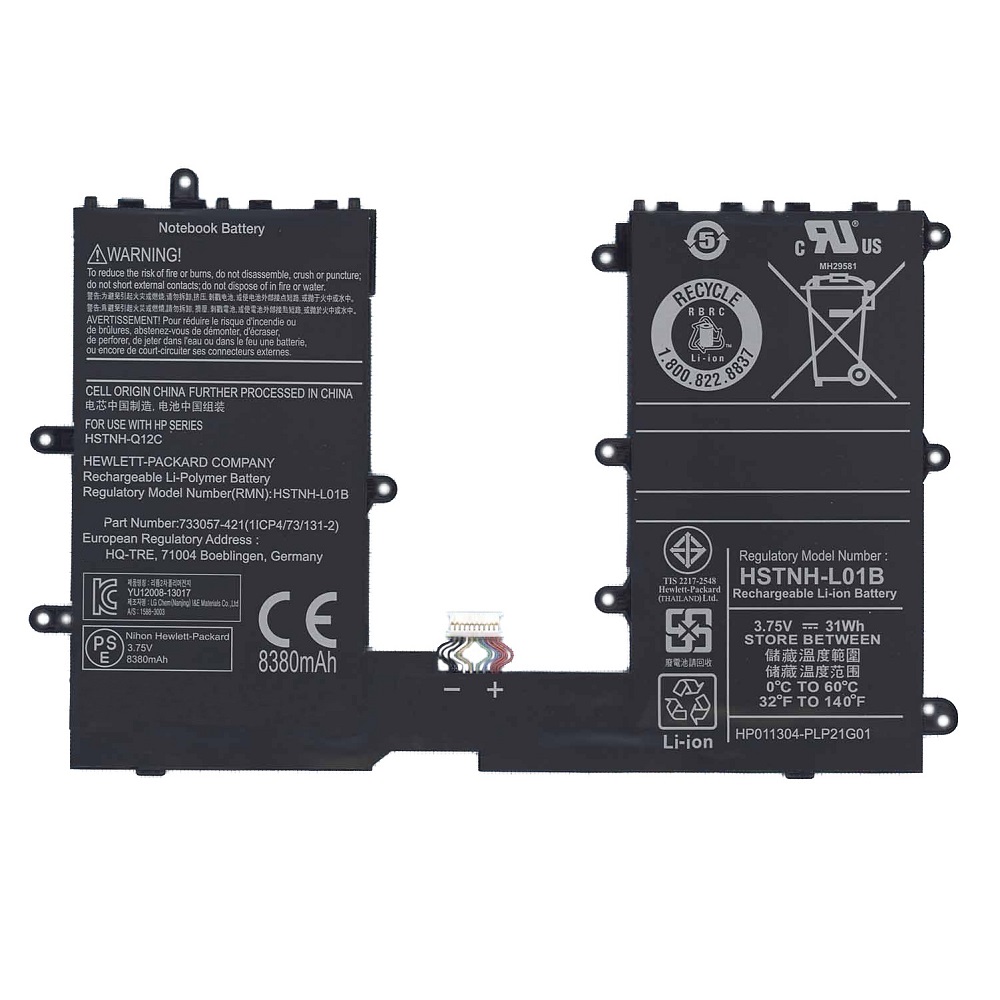 Аккумуляторная батарея CD02 для HP Omni 10, Pro Tablet 610 3.75V 31Wh