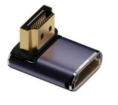 Переходник HDMI угловой  папа-мама вниз