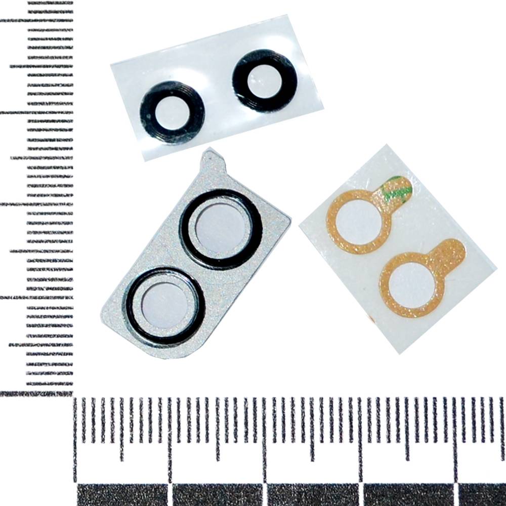 Стекло Honor 8X/8C задней камеры с глазком черный