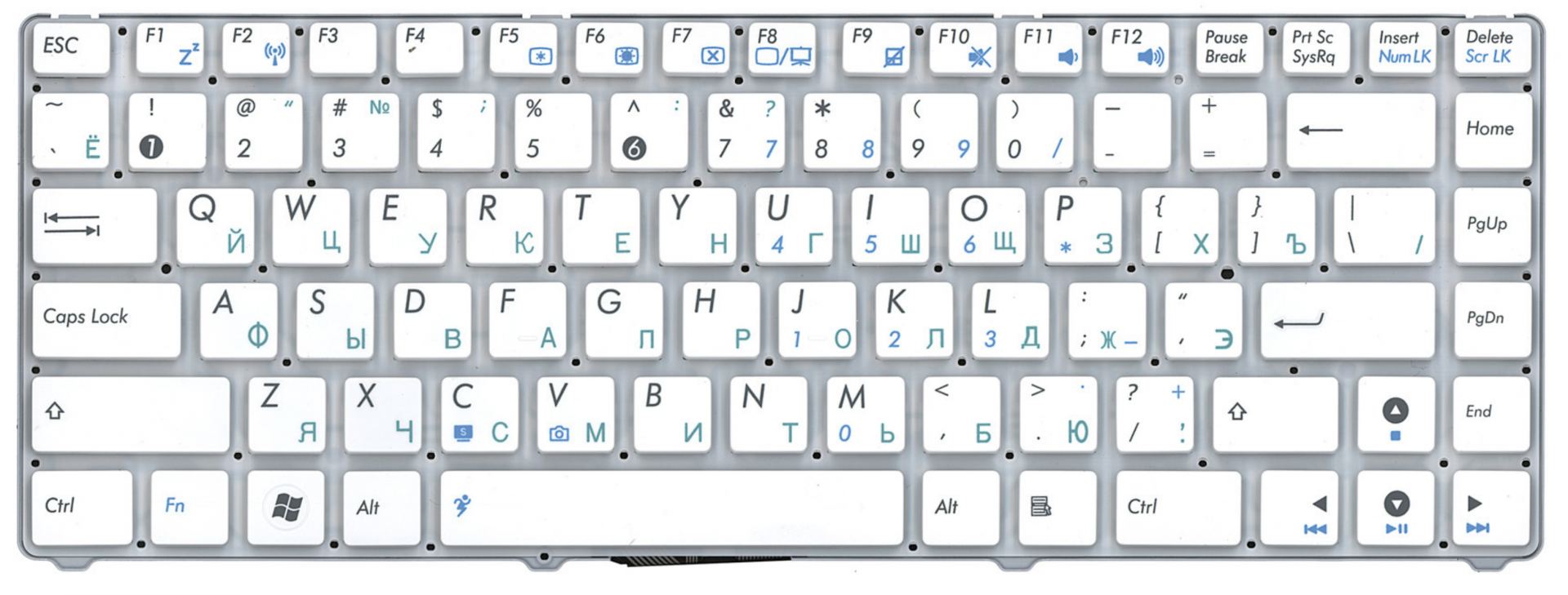 Клавиатура ASUS Lamborghini VX6 белая, OEM