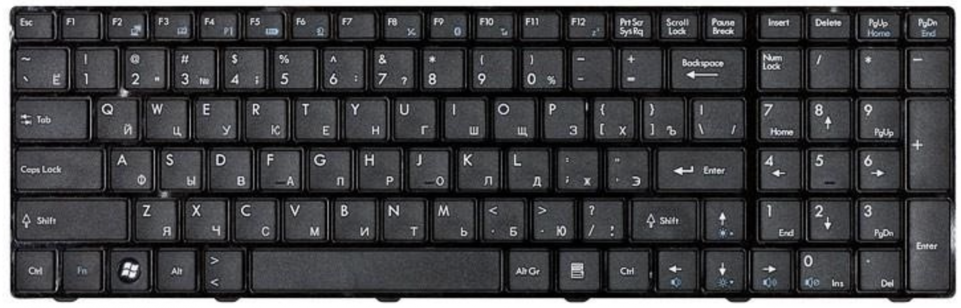 Клавиатура MSI MS-16GC OEM