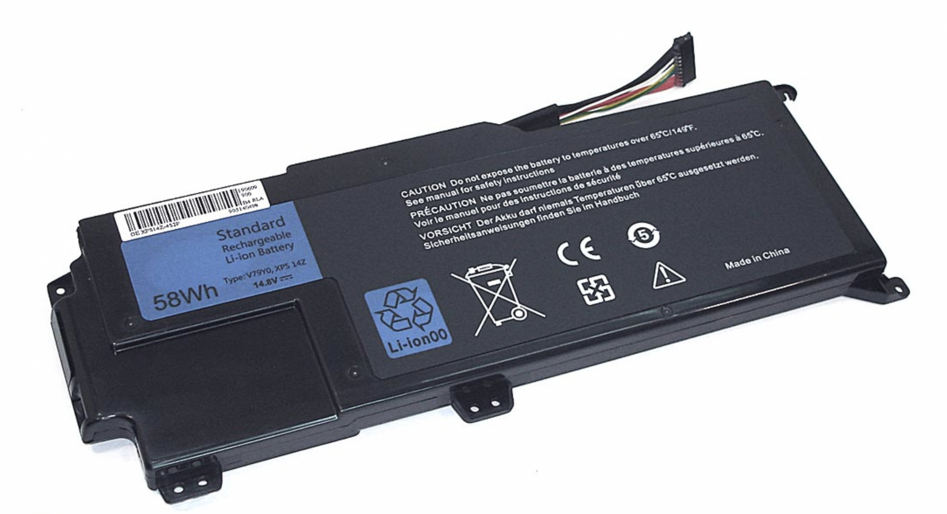 Аккумулятор DELL XPS 14Z 14.4V, 58Wh, OEM