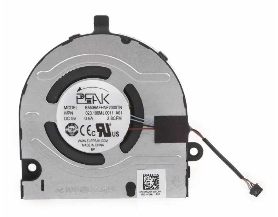 Вентилятор (кулер) для ноутбука Dell Inspiron 13 Pro 5310 Vostro 5310 Latitude 3320 GPU