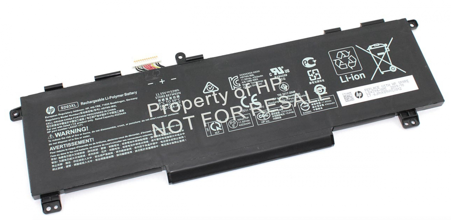 Аккумулятор HP Omen 15-ek 11.55V, 52Wh, Original