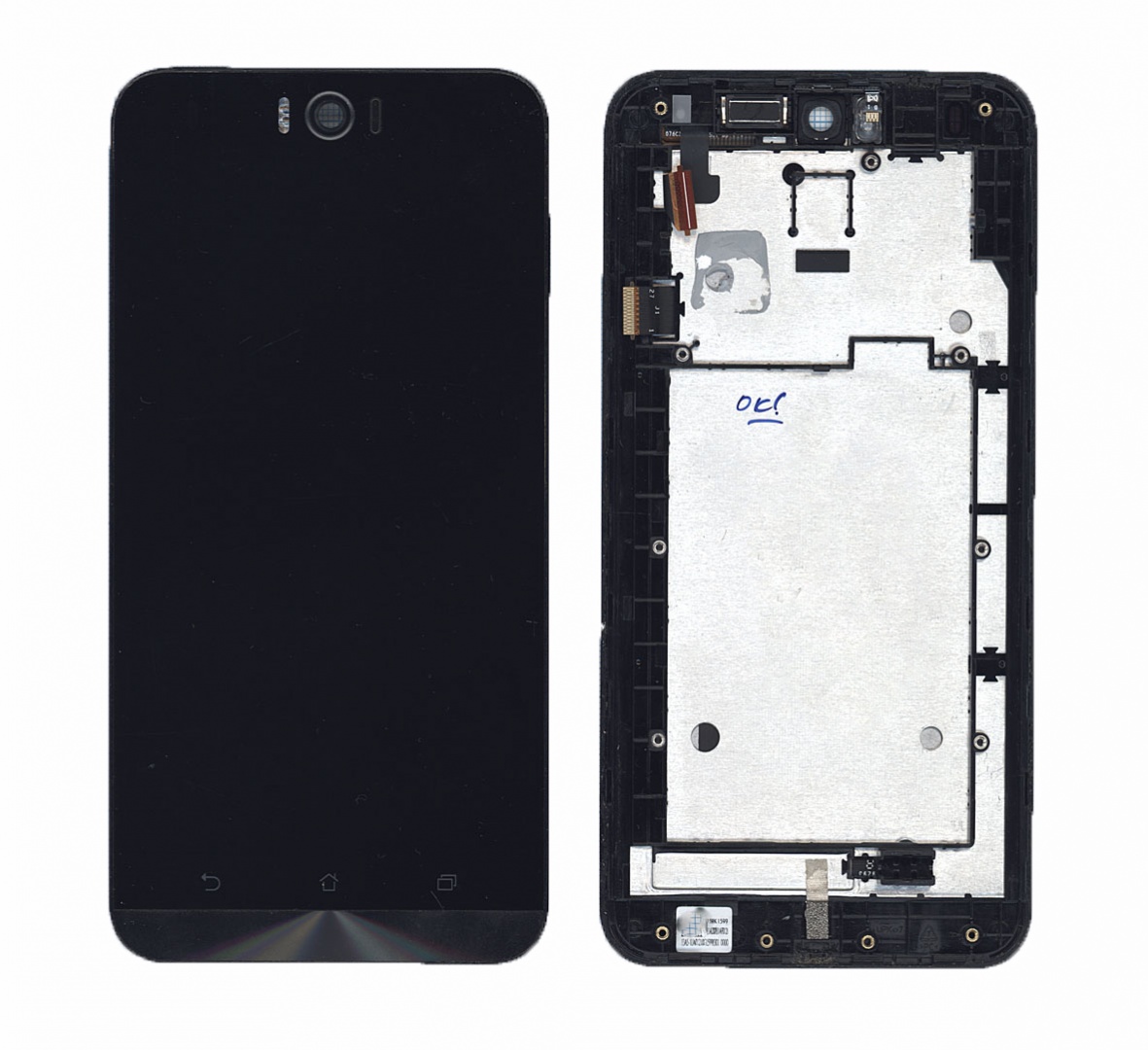 Дисплей для Asus ZenFone Selfie ZD551KL черный с рамкой
