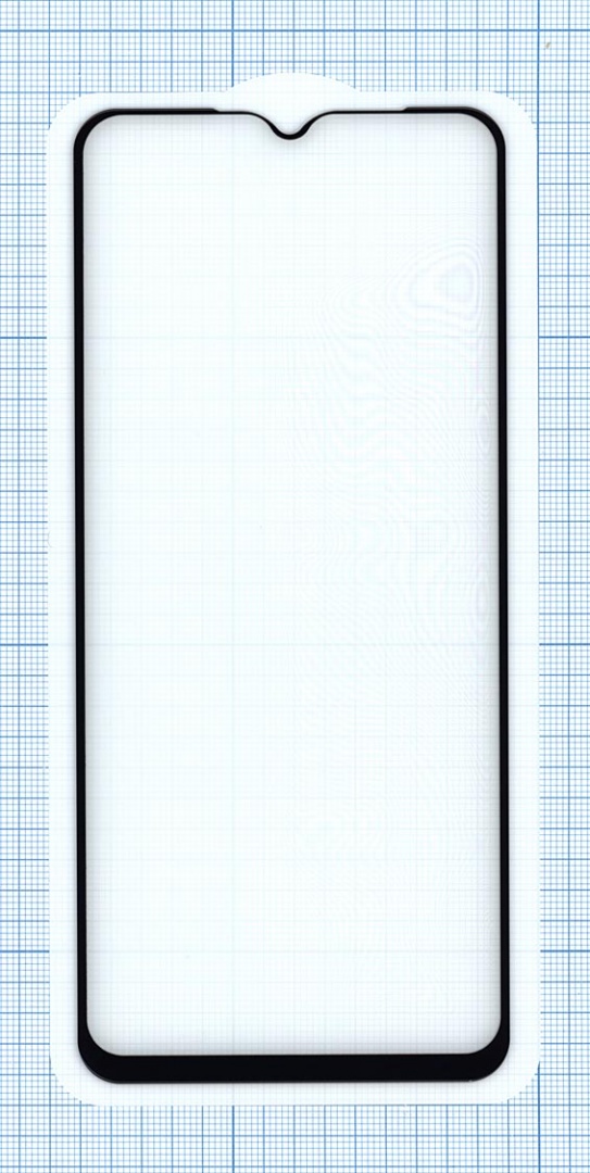 Защитное стекло "Полное покрытие" для Samsung Galaxy A02 / A02s / A03 черное