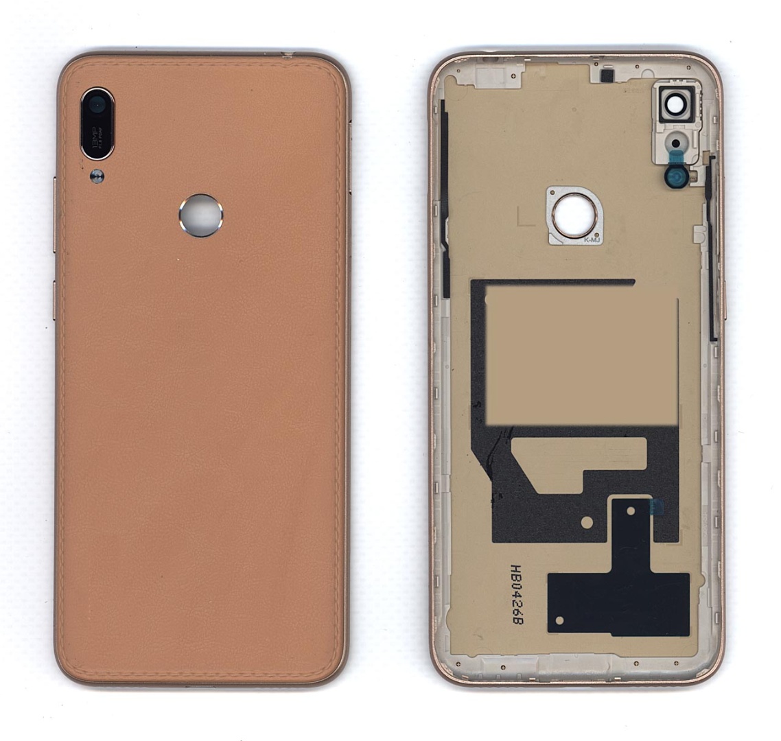 Задняя крышка для Huawei Y6 2019 коричневая