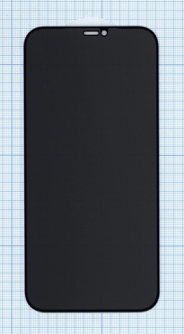 Защитное стекло Privacy "Анти-шпион" для  iPhone 12 Pro Max черное