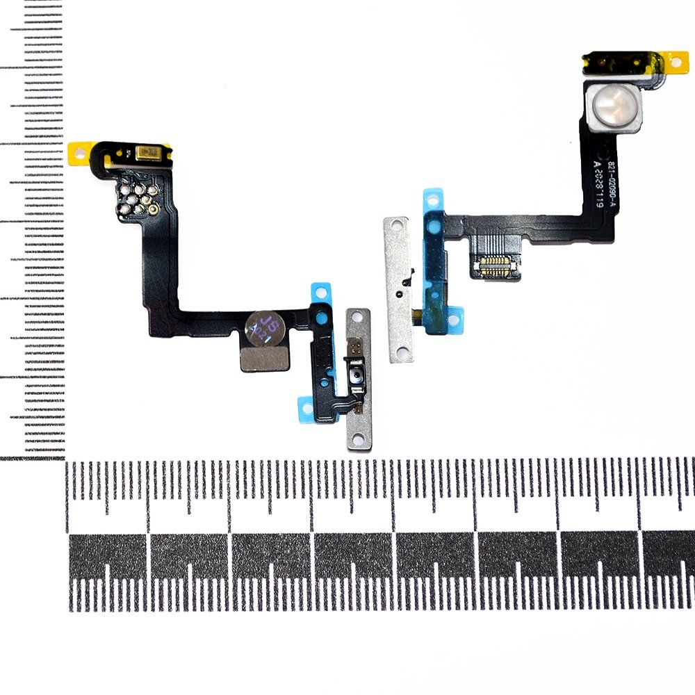 Шлейф iPhone 11 + кнопка включения + микрофон + вспышка