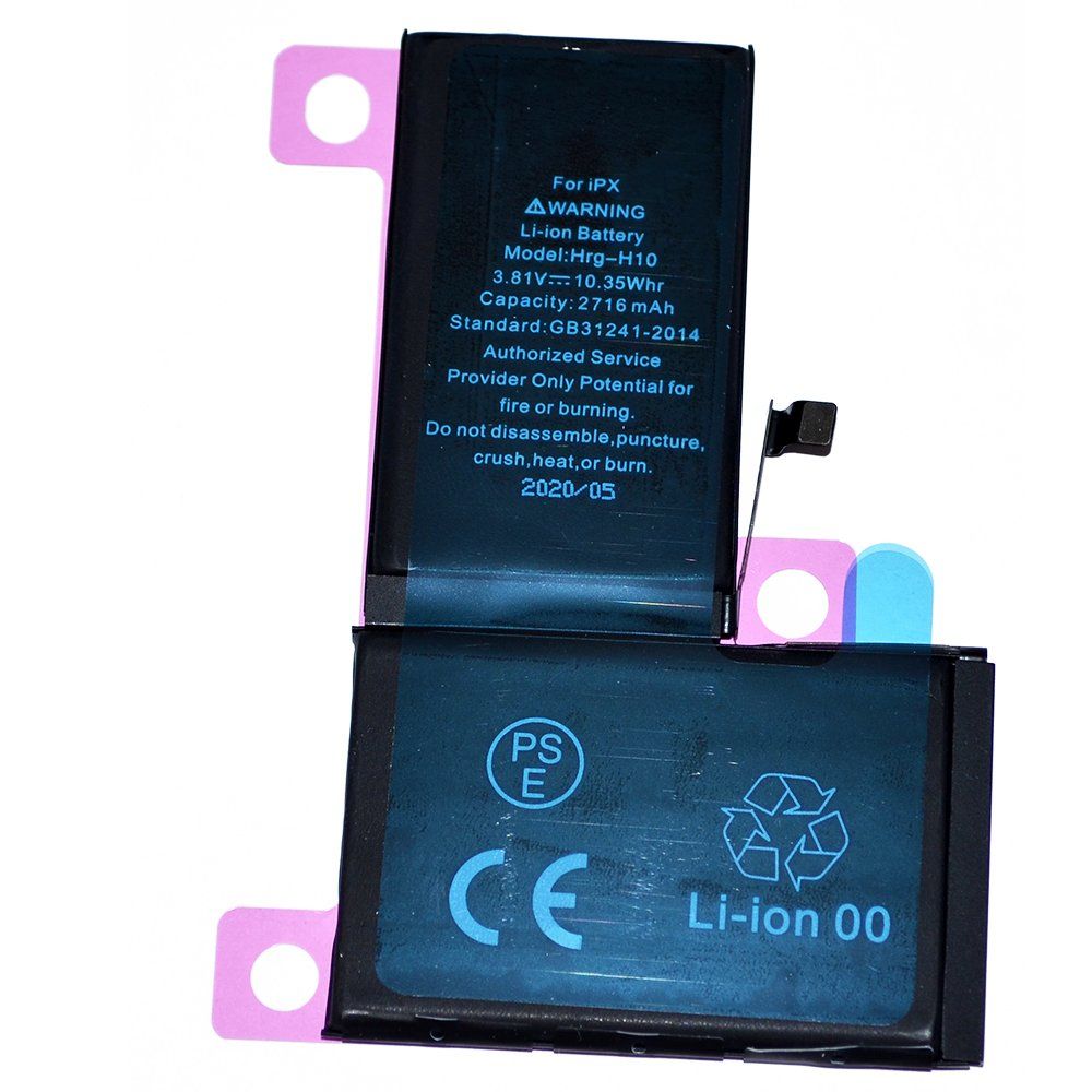 Аккумулятор iPhone X /чип/ коробка (HG) + скотч-проклейка