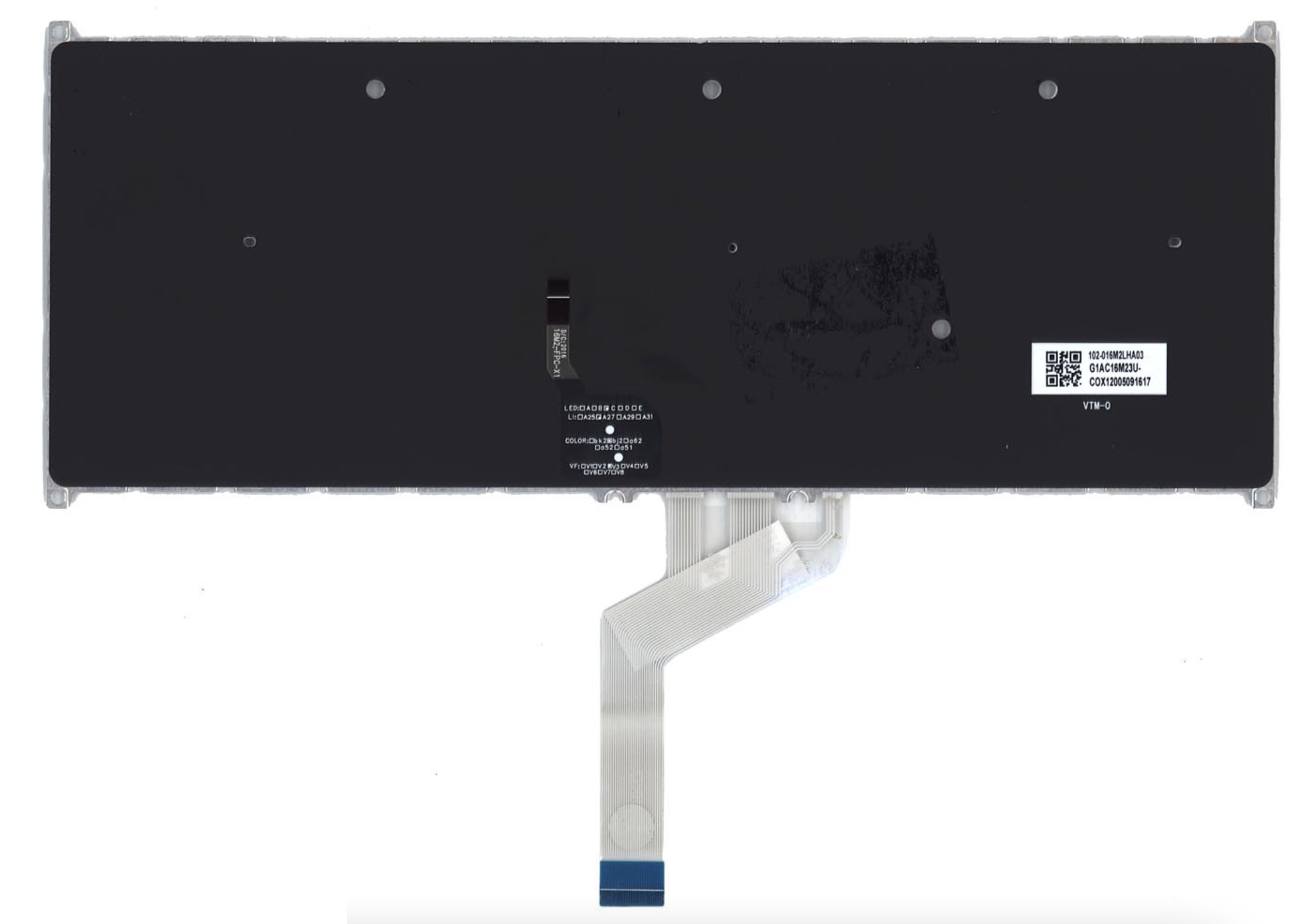 Клавиатура Acer Swift 5 SF514-51 серебристая, с подсветкой, OEM