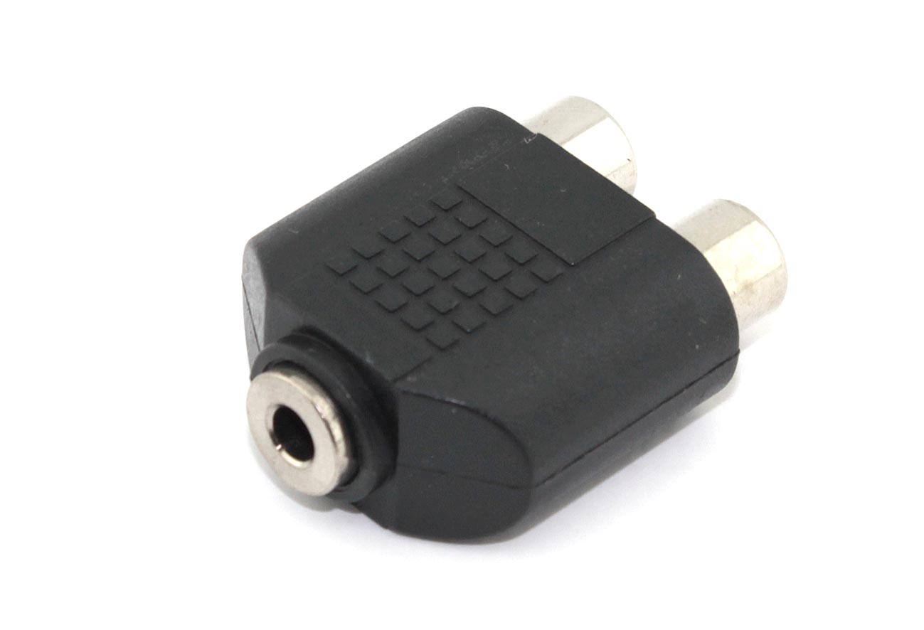 Переходник с RCA (тюльпан) 2 канала на miniJack