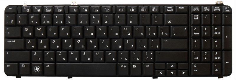 Клавиатура HP Pavilion DV6-1000 DV6-2000 матовая