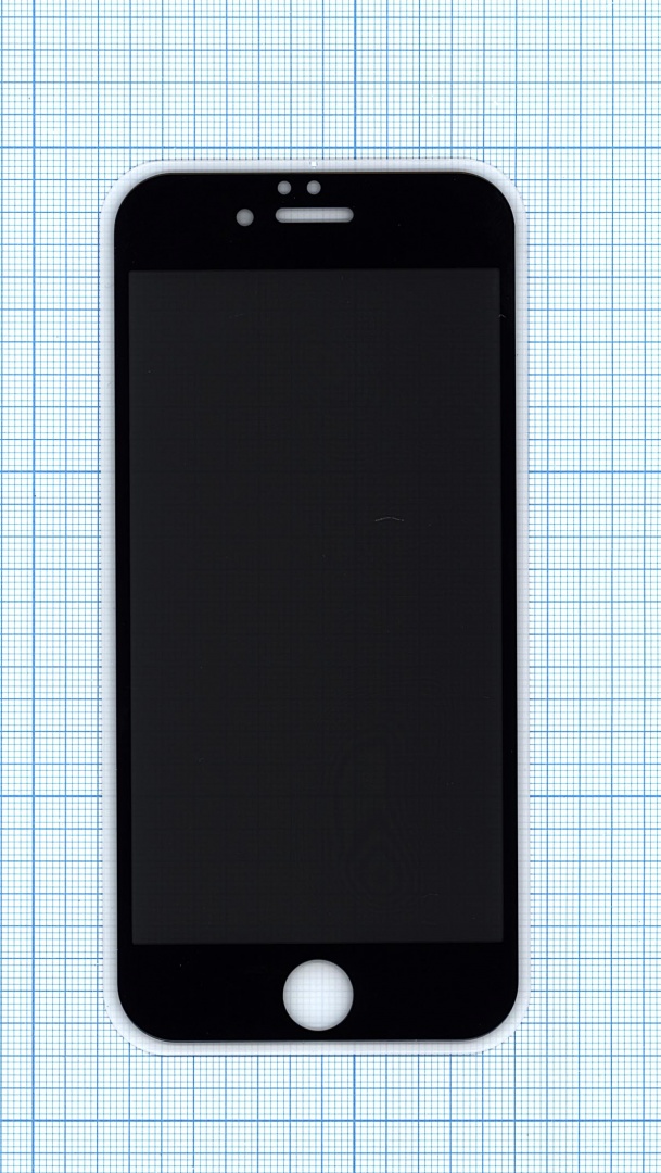Защитное стекло Privacy "Анти-шпион" для iPhone 6/6S черное